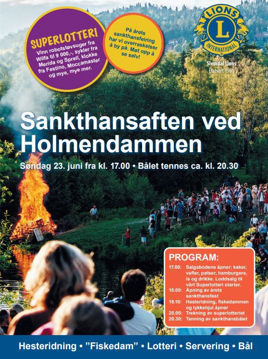 STOR SANKTHANS FEIRING PÅ HOLMENDAMMEN
